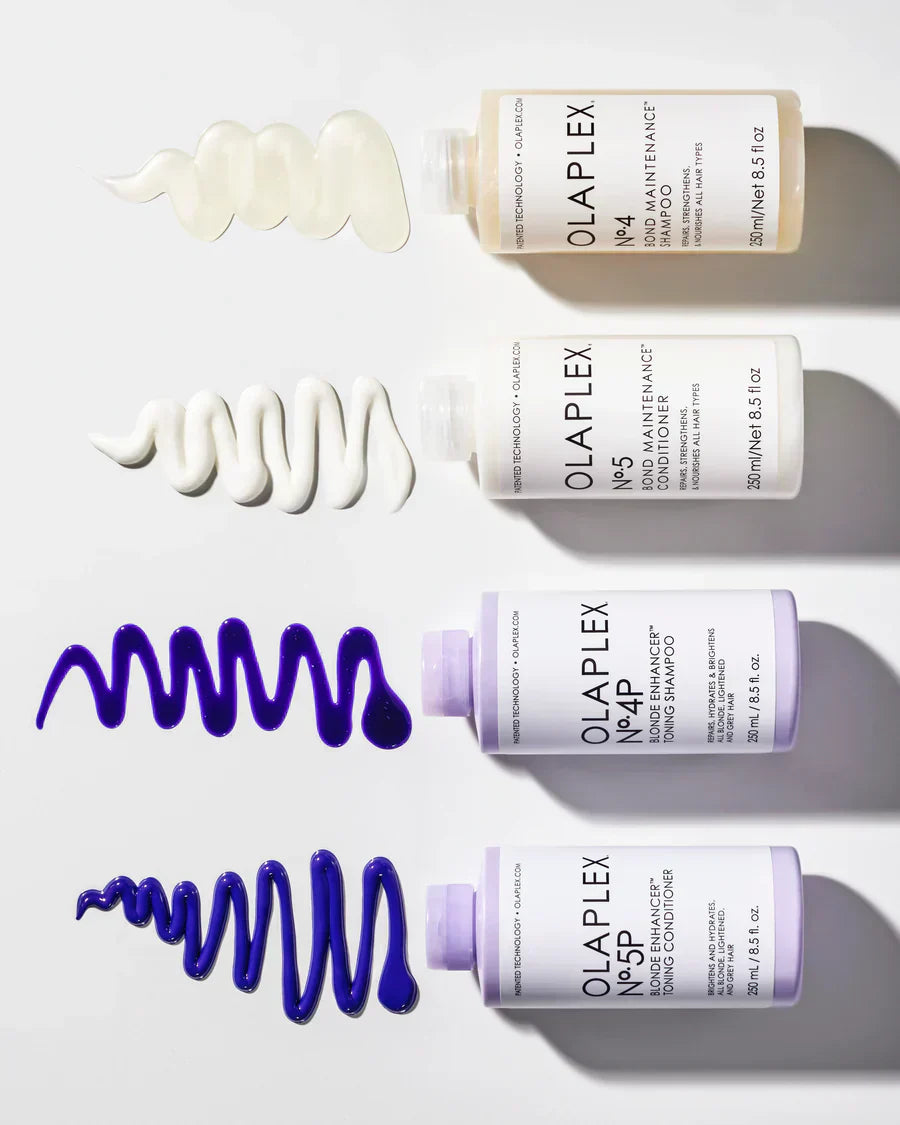 OLAPLEX Nº.4P Blonde Enhancer Toning Shampoo vs. Nº.5P Blonde Enhance Toning Conditioner : quelle est la différence ?